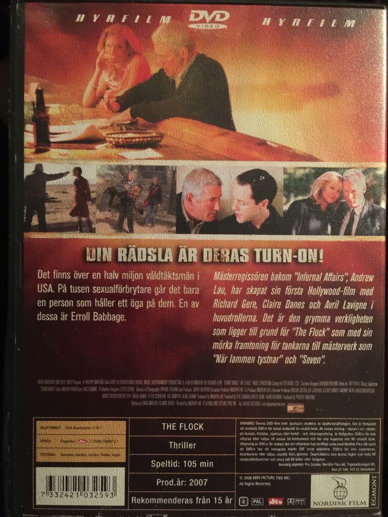 The Flock DVD movie collectible [Barcode 7332421032593] - Main Image 2