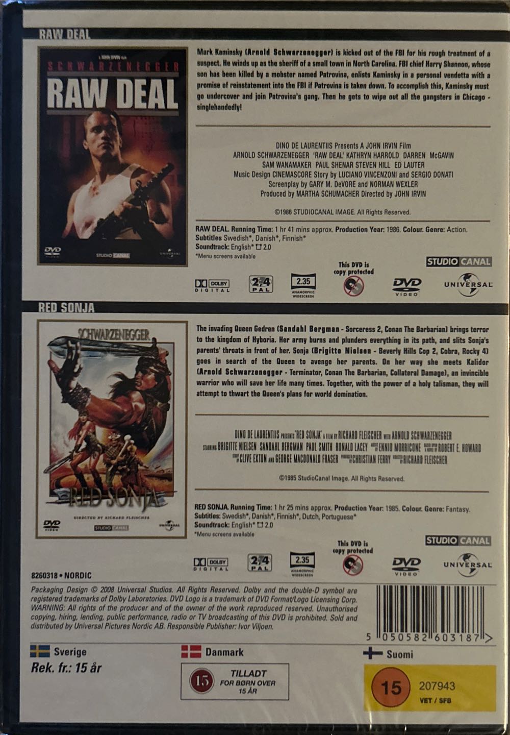 Raw Deal Red Sonja HD DVD movie collectible [Barcode 5050582603187] - Main Image 2