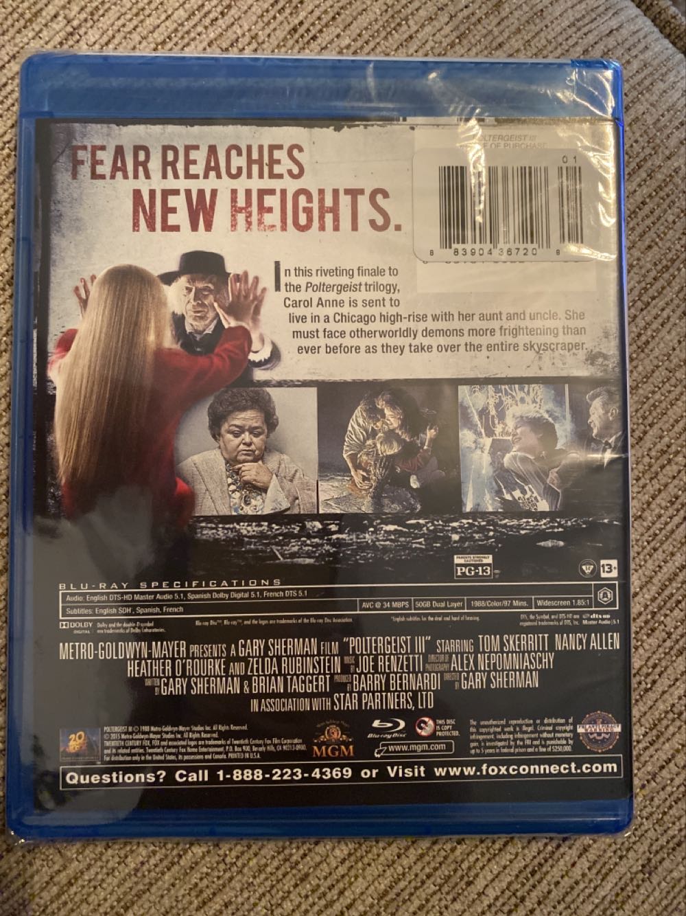 Poltergeist III Digital Copy movie collectible [Barcode 883904332251] - Main Image 2