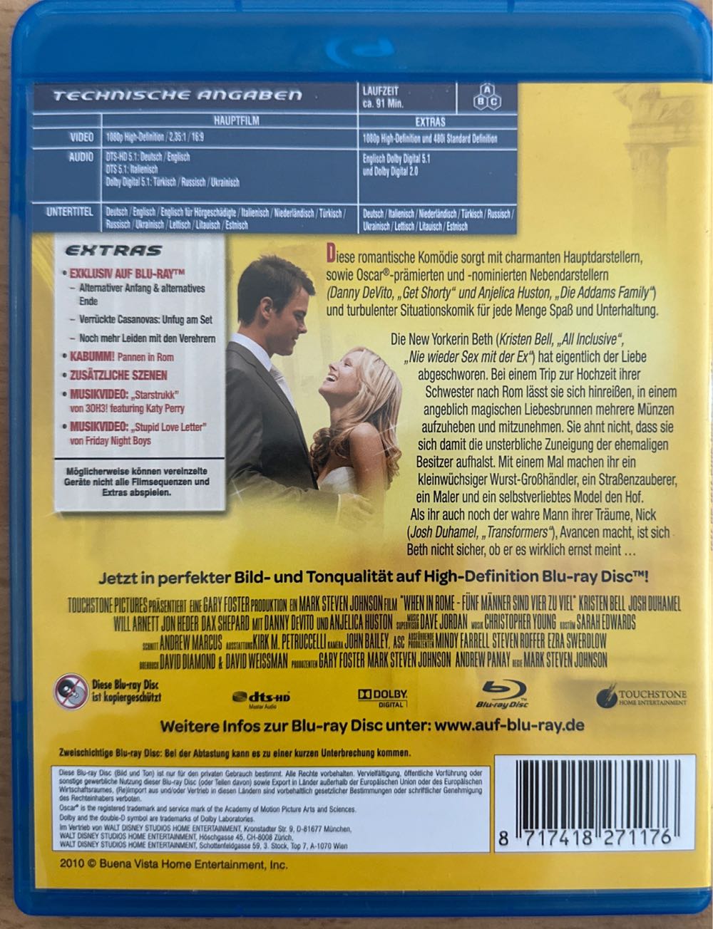 When in Rome Blu-ray movie collectible [Barcode 8717418271176] - Main Image 2