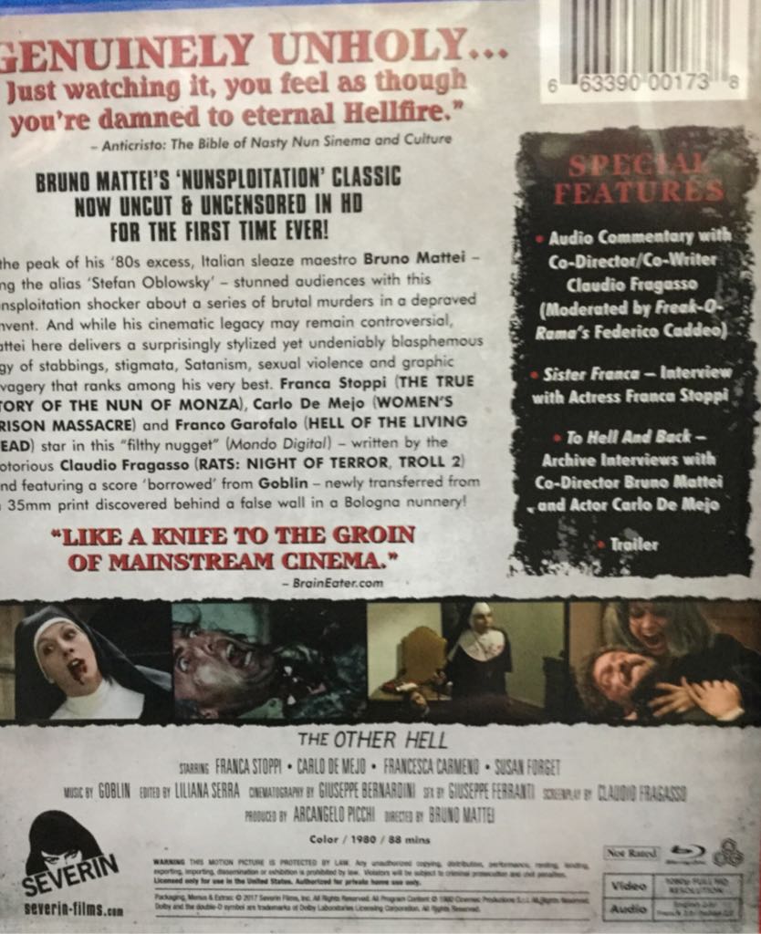 The Other Hell Blu-ray movie collectible [Barcode 663390001738] - Main Image 2