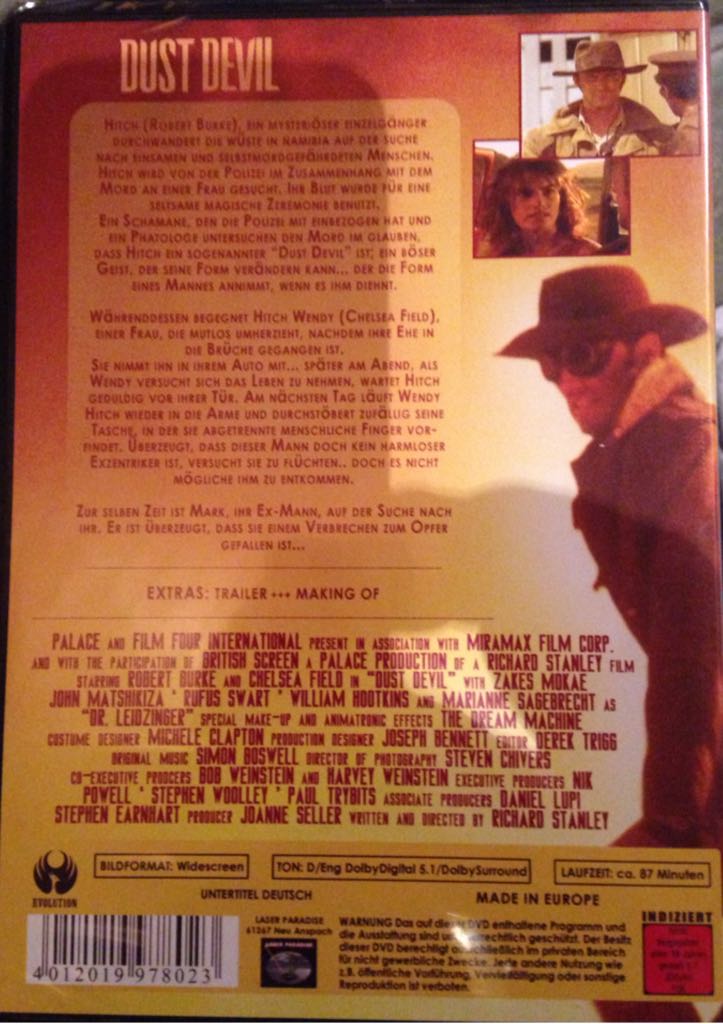 Dust Devil DVD movie collectible [Barcode 4012019978023] - Main Image 2