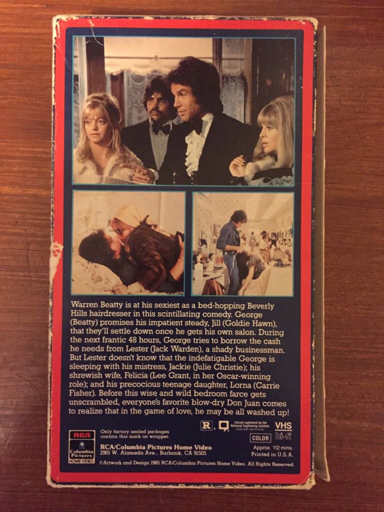 Shampoo VHS movie collectible [Barcode 043396605282] - Main Image 2