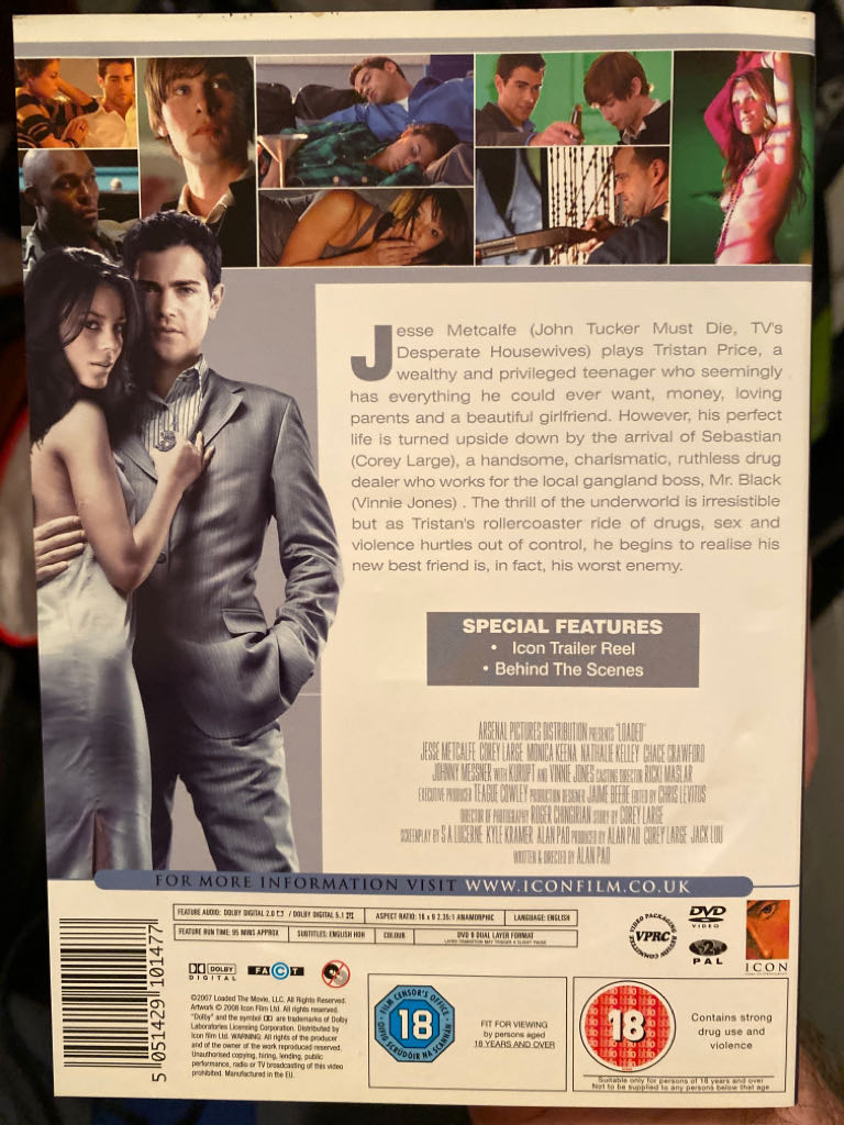 Loaded DVD movie collectible [Barcode 5051429101477] - Main Image 2