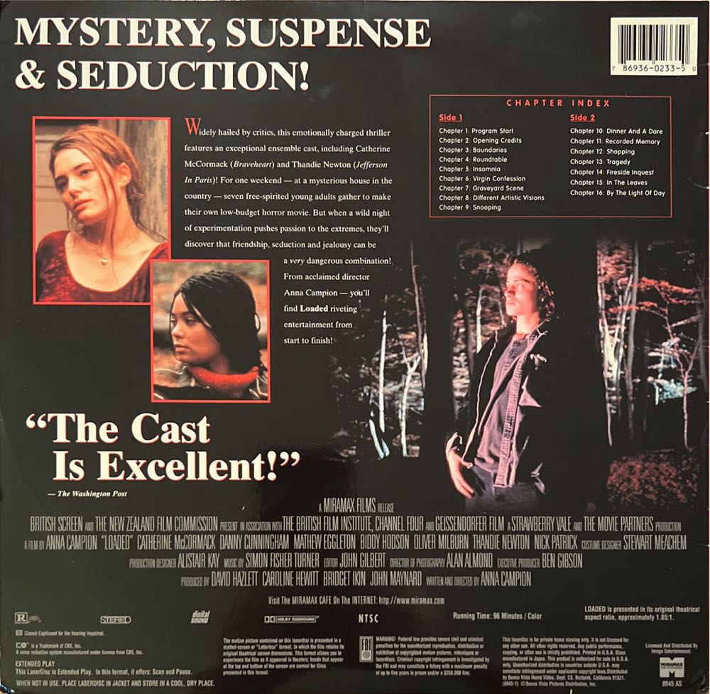 Loaded Laser Disc movie collectible [Barcode 786936023350] - Main Image 2