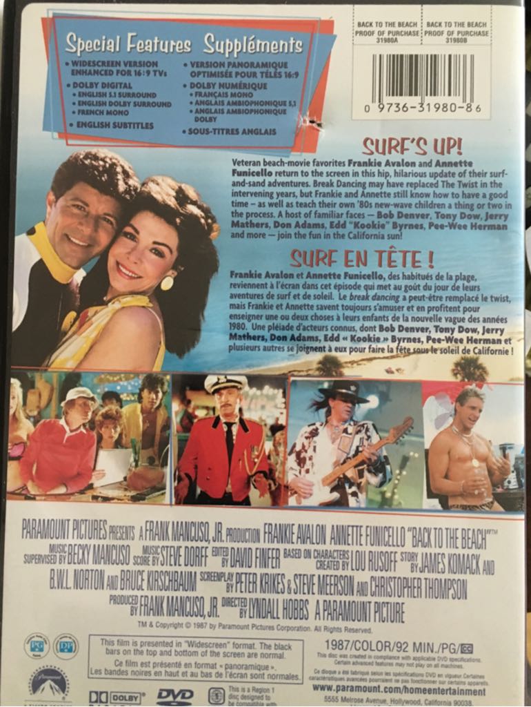 Back To The Beach Apple TV movie collectible [Barcode 097363198086] - Main Image 2