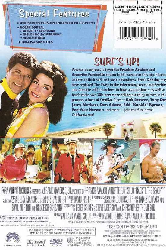 Back To The Beach Apple TV movie collectible [Barcode 097363198086] - Main Image 4