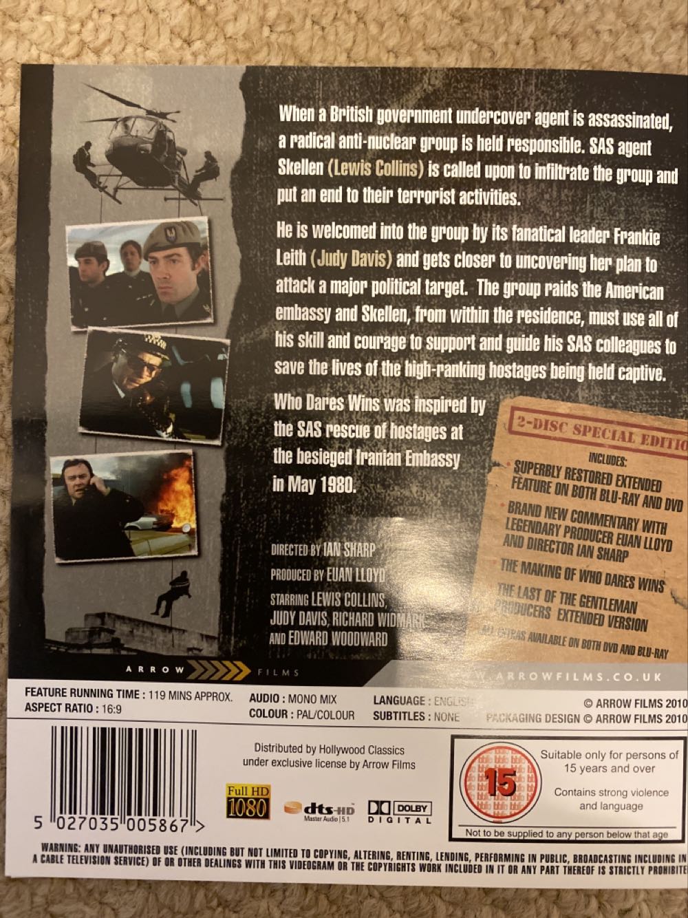 Who Dares Wins Blu-ray movie collectible [Barcode 5027035005867] - Main Image 2