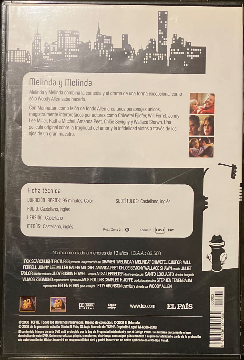 Manhattan DVD movie collectible [Barcode 8425536000560] - Main Image 2