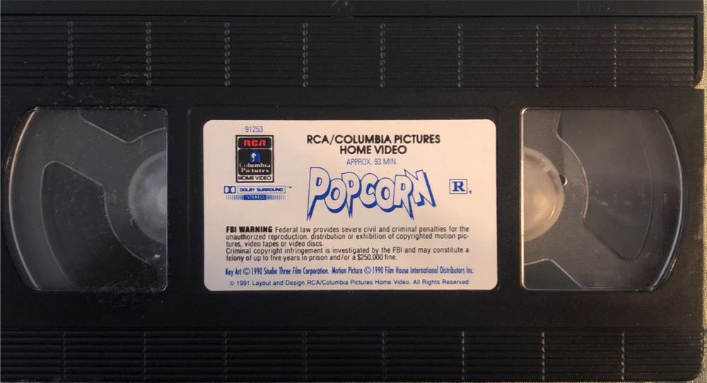 Popcorn VHS movie collectible [Barcode 043396912533] - Main Image 3