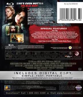 Jennifer’s Body Blu-ray movie collectible [Barcode 024543631620] - Main Image 2