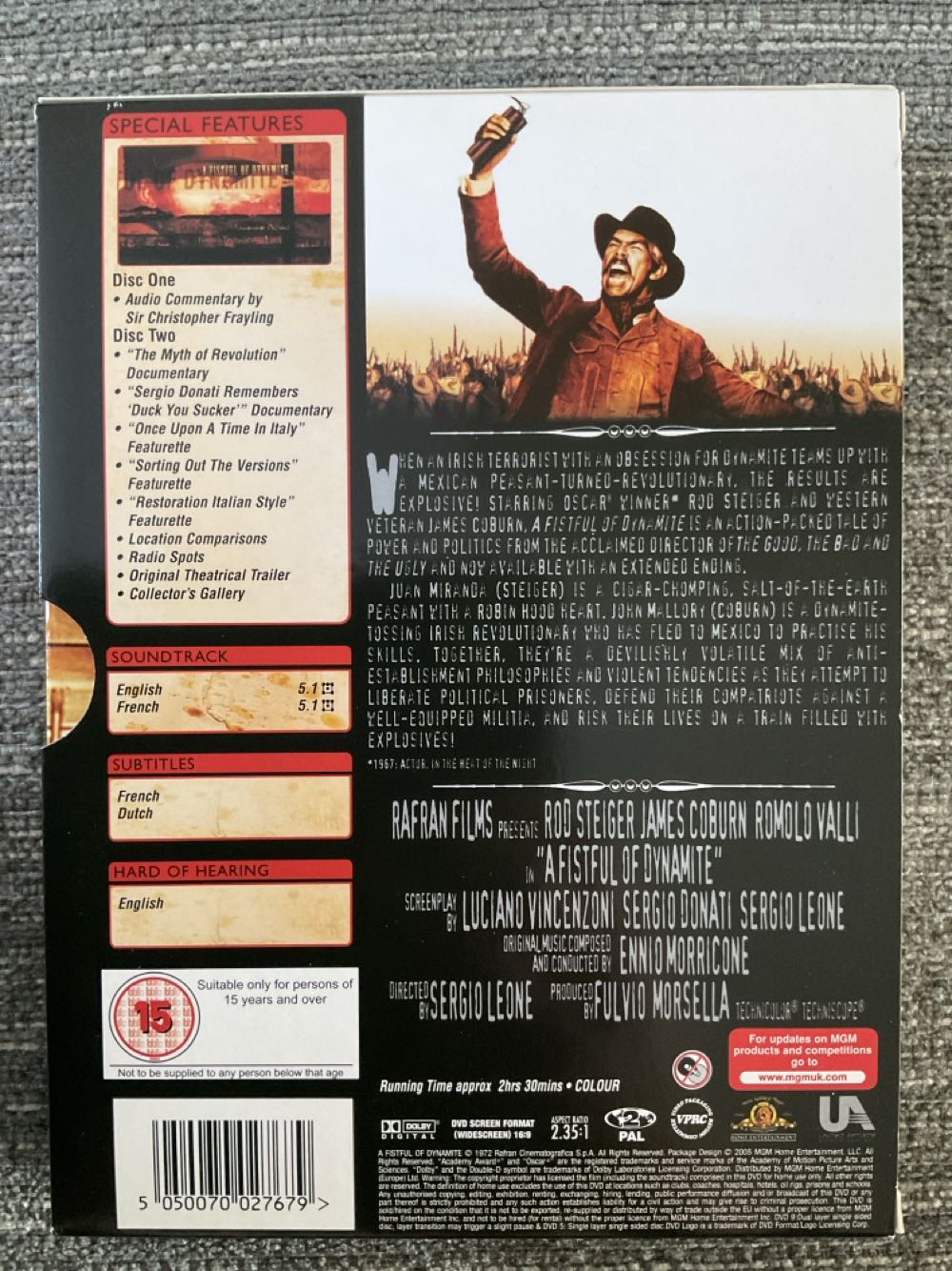 A Fistful of Dynamite DVD movie collectible [Barcode 5050070027679] - Main Image 3