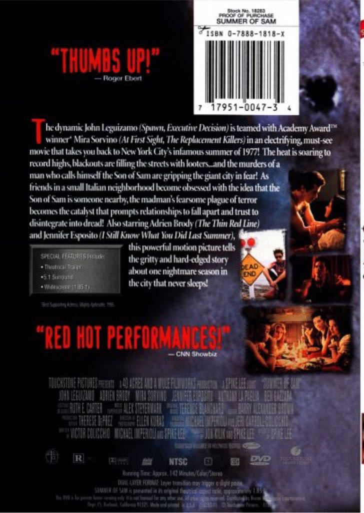 Summer of Sam Apple TV movie collectible [Barcode 9398520907031] - Main Image 2