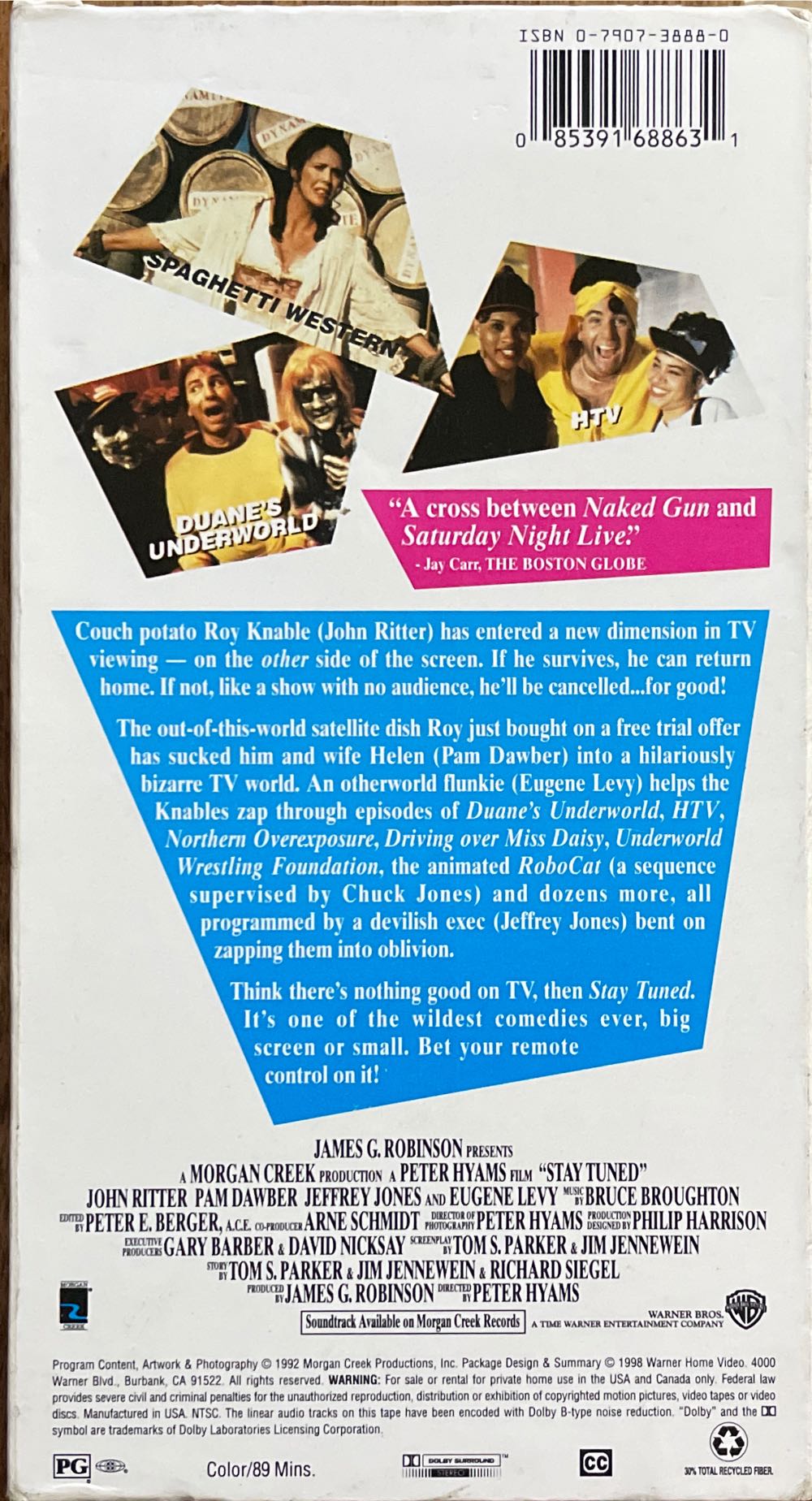 Stay Tuned VHS movie collectible [Barcode 085391688631] - Main Image 2