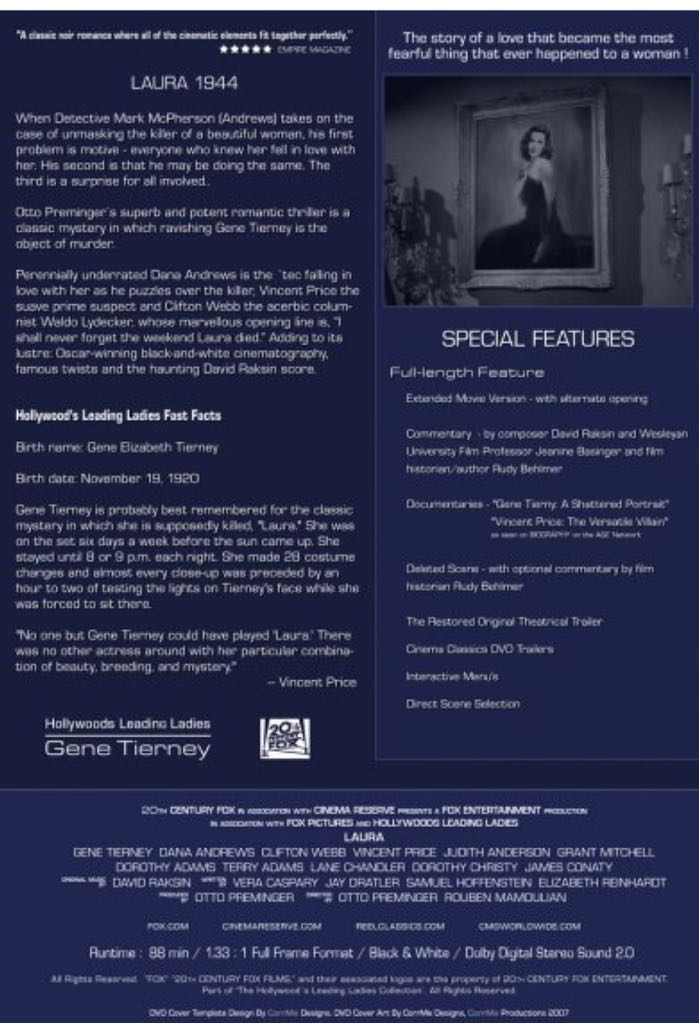 Laura DVD movie collectible [Barcode 9321337048031] - Main Image 2