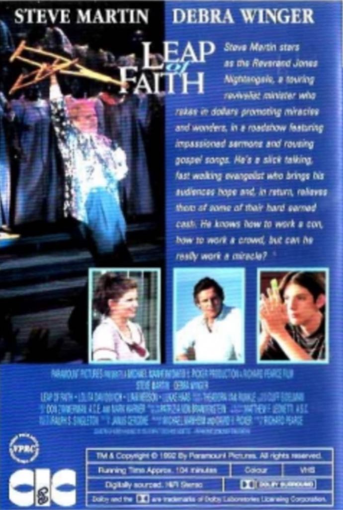 Liam Neeson: 1992 - Leap Of Faith DVD movie collectible [Barcode 8714865559789] - Main Image 2