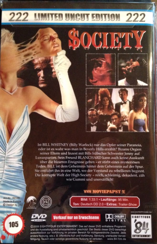 Society DVD movie collectible - Main Image 2