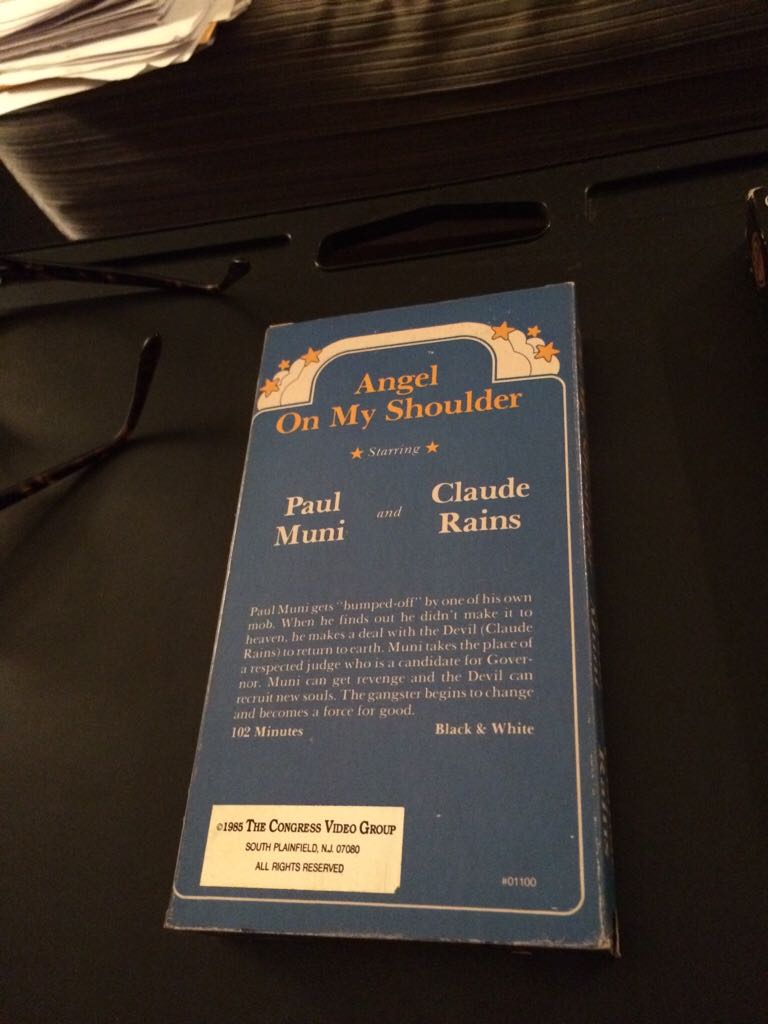 Angel on my Shoulder VHS movie collectible - Main Image 2