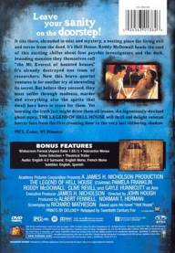 The Legend of Hell House DVD movie collectible [Barcode 024543013853] - Main Image 2