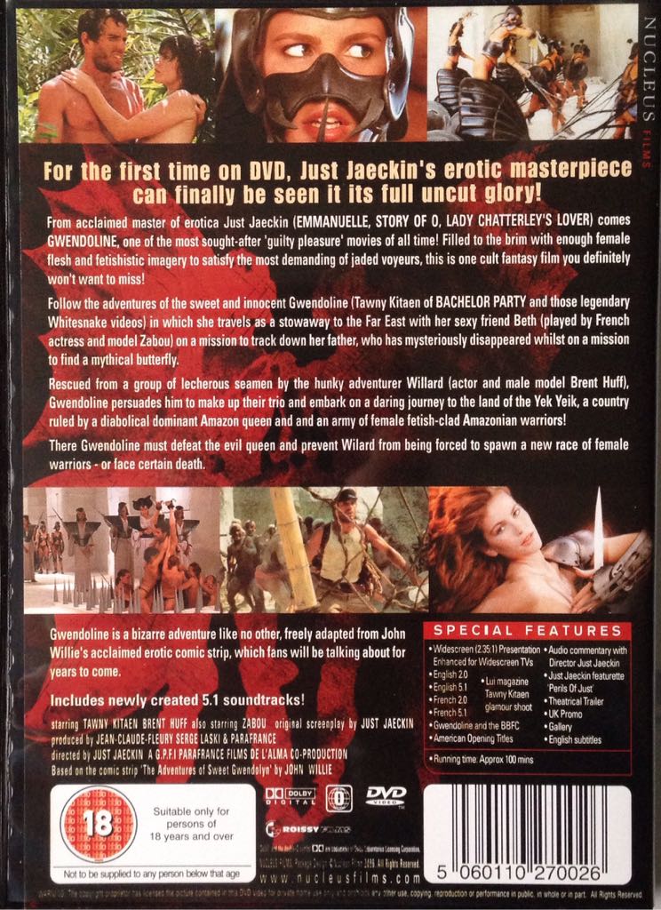 Gwendoline DVD movie collectible [Barcode 5060110270026] - Main Image 2