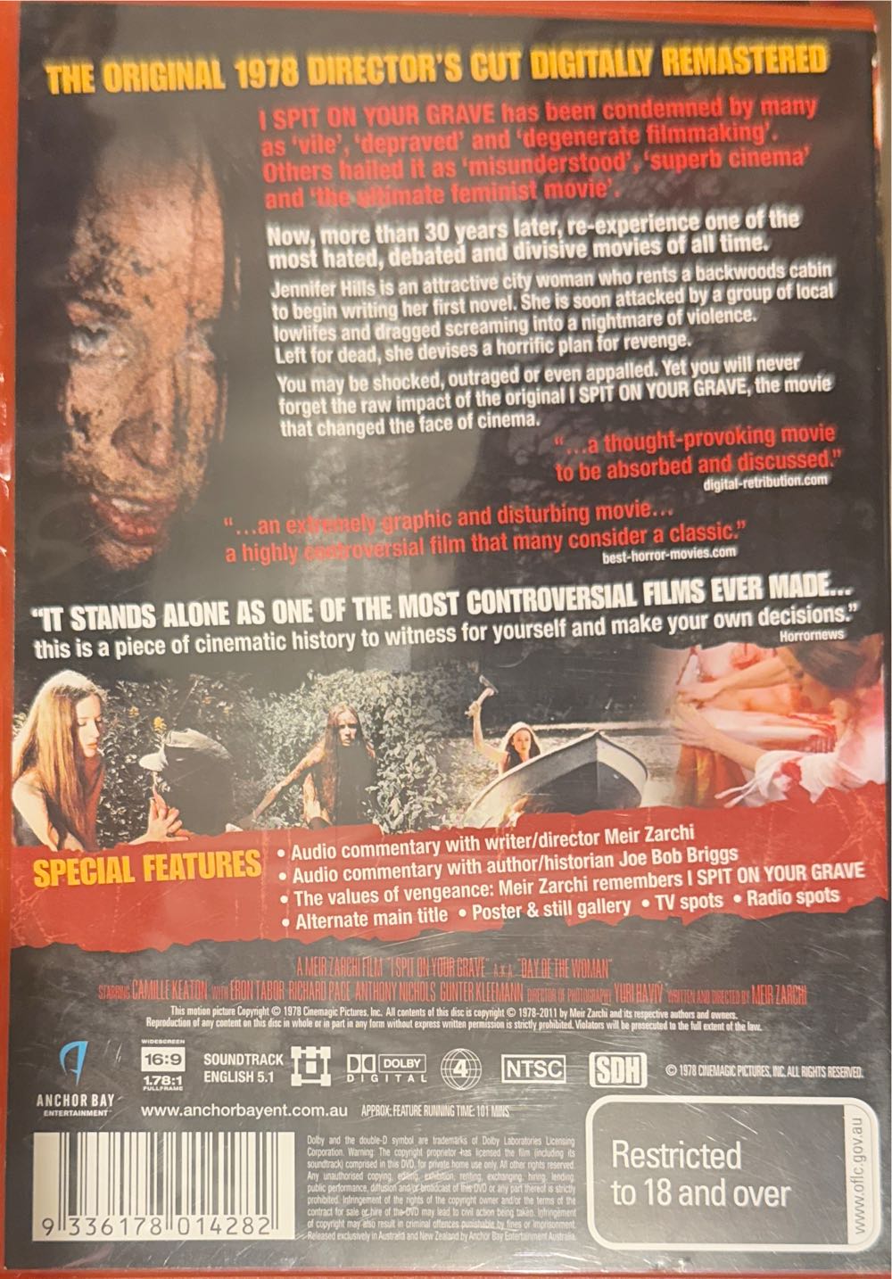 I Spit on Your Grave DVD movie collectible [Barcode 9336178014282] - Main Image 2