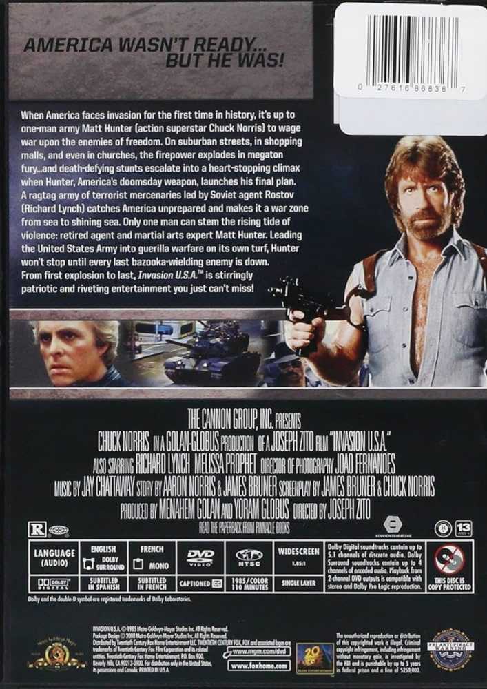 Invasion USA DVD movie collectible [Barcode 027616868367] - Main Image 3