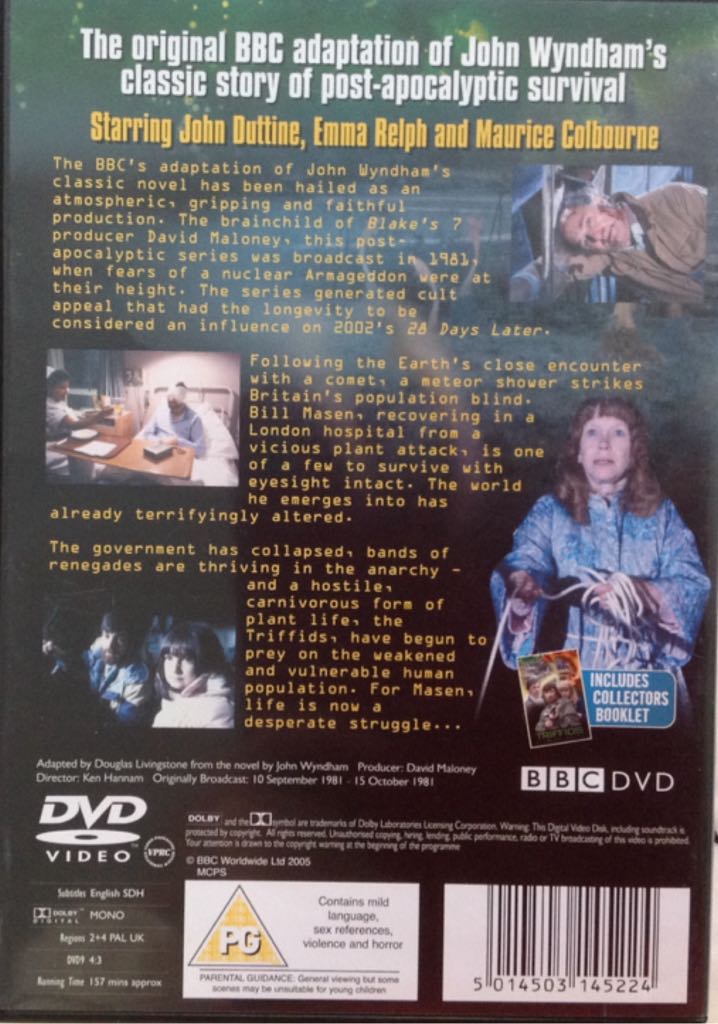 Day of the Triffids, The DVD movie collectible [Barcode 5014503145224] - Main Image 2