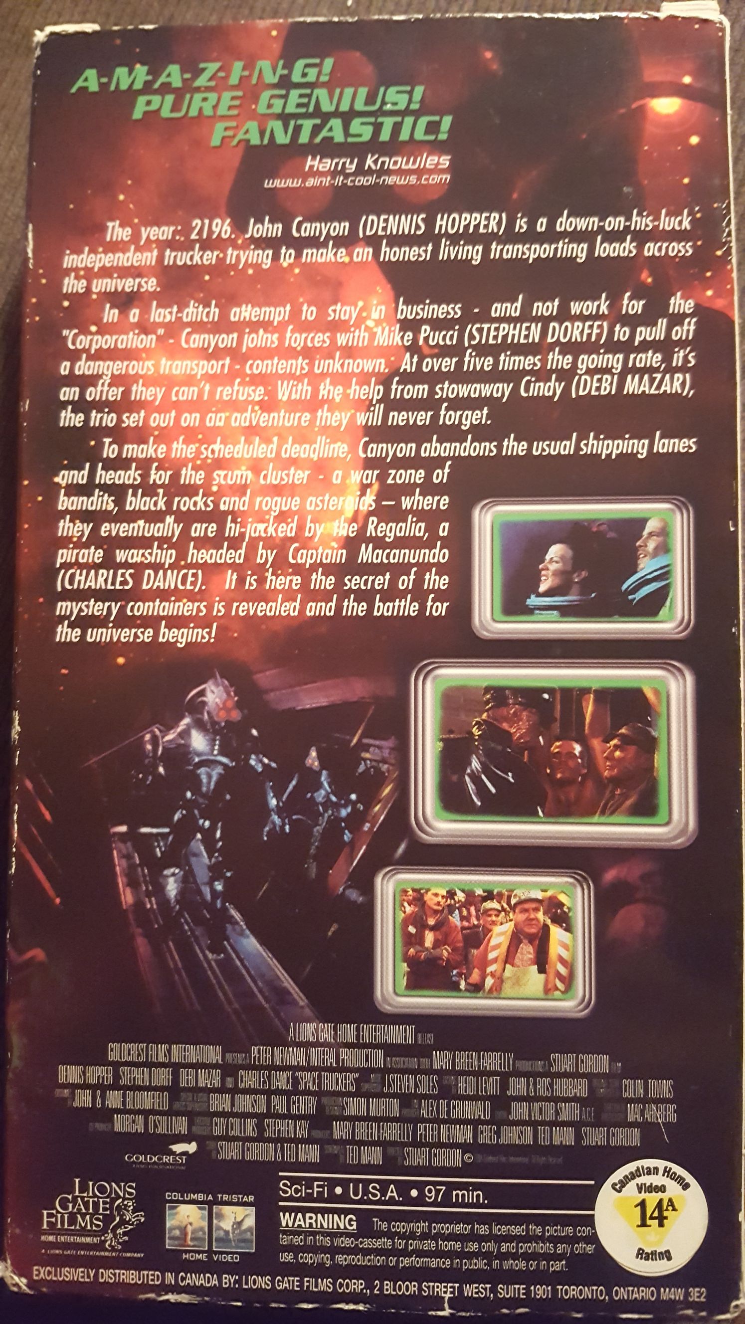 Space Truckers VHS movie collectible [Barcode 057373137314] - Main Image 2