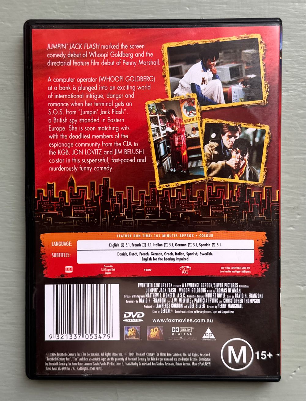 Jumpin’ Jack Flash DVD movie collectible [Barcode 9321337053479] - Main Image 2