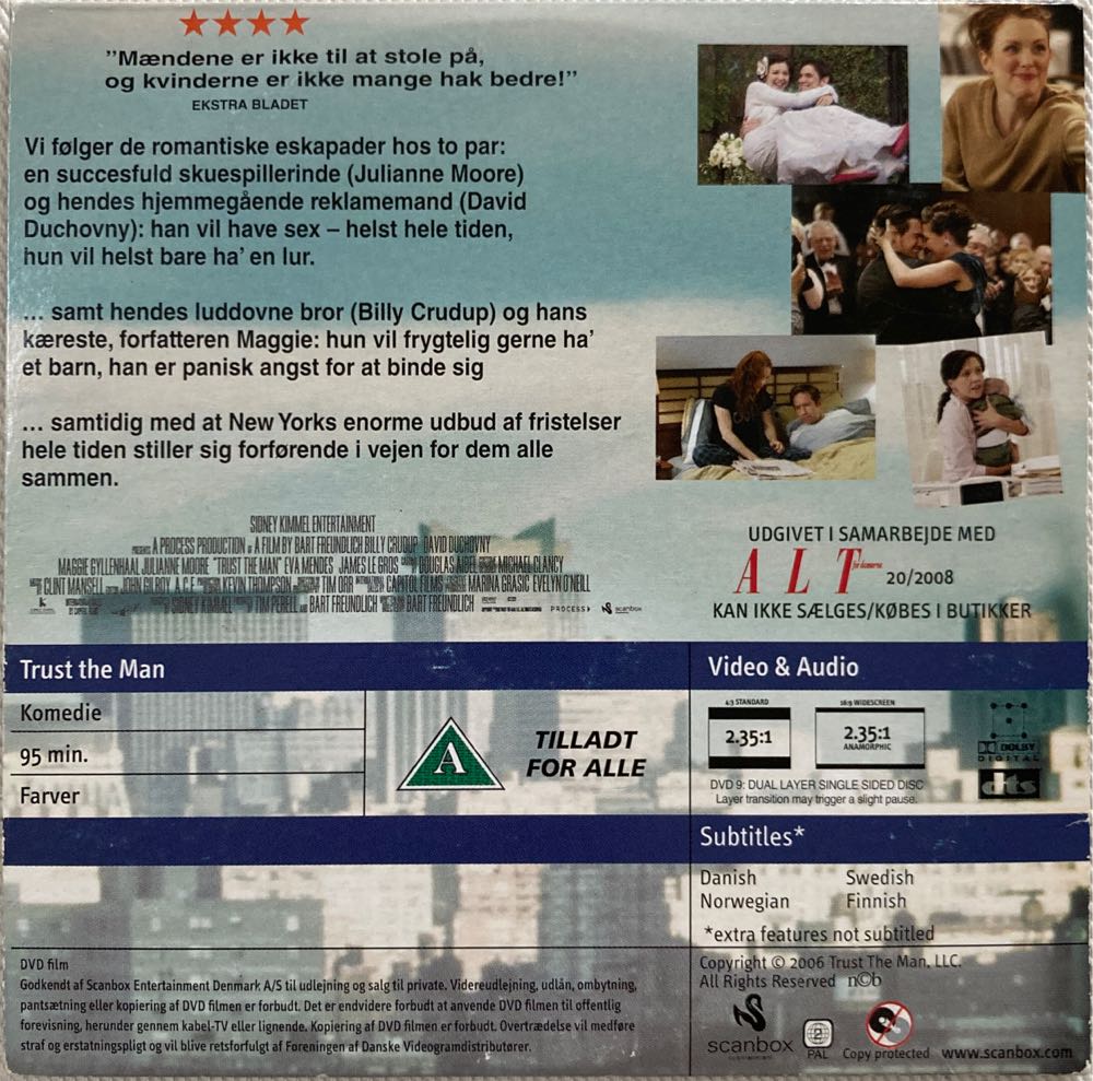 Trust The Man DVD movie collectible [Barcode 5706102277771] - Main Image 2