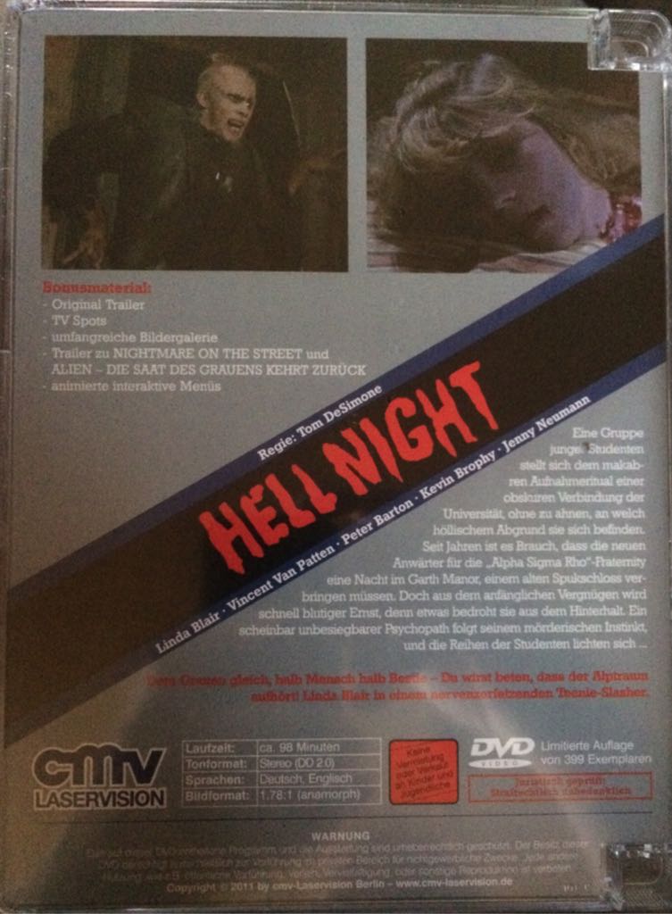 Hell Night DVD movie collectible - Main Image 2