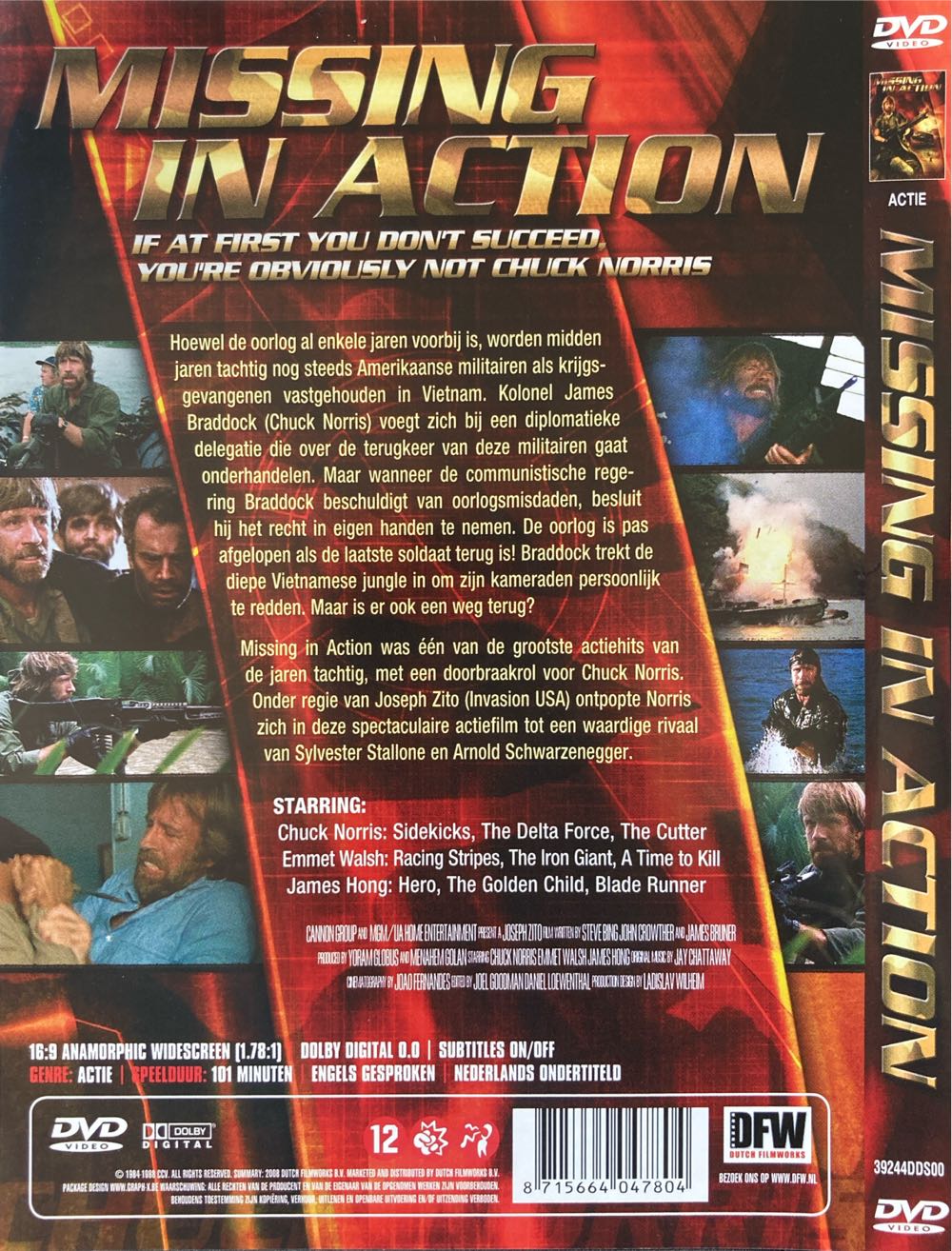 Missing in Action DVD movie collectible [Barcode 8715664047804] - Main Image 2
