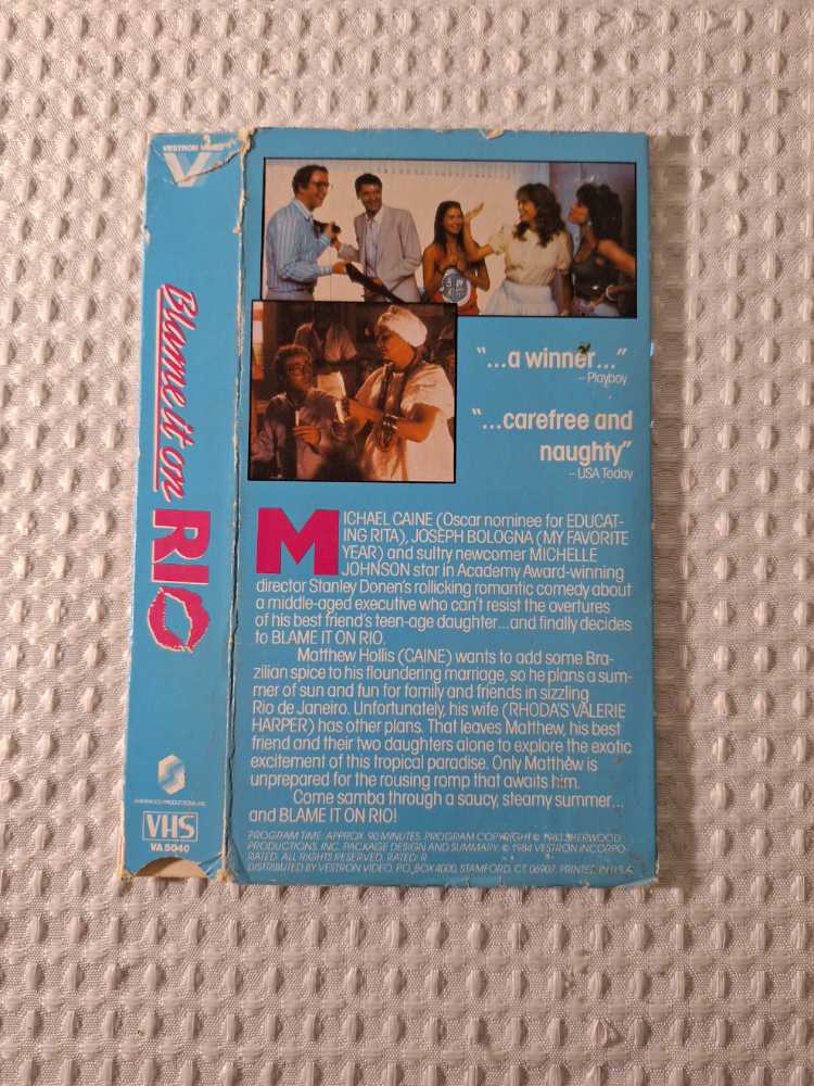 Blame It on Rio VHS movie collectible [Barcode 027616798237] - Main Image 2