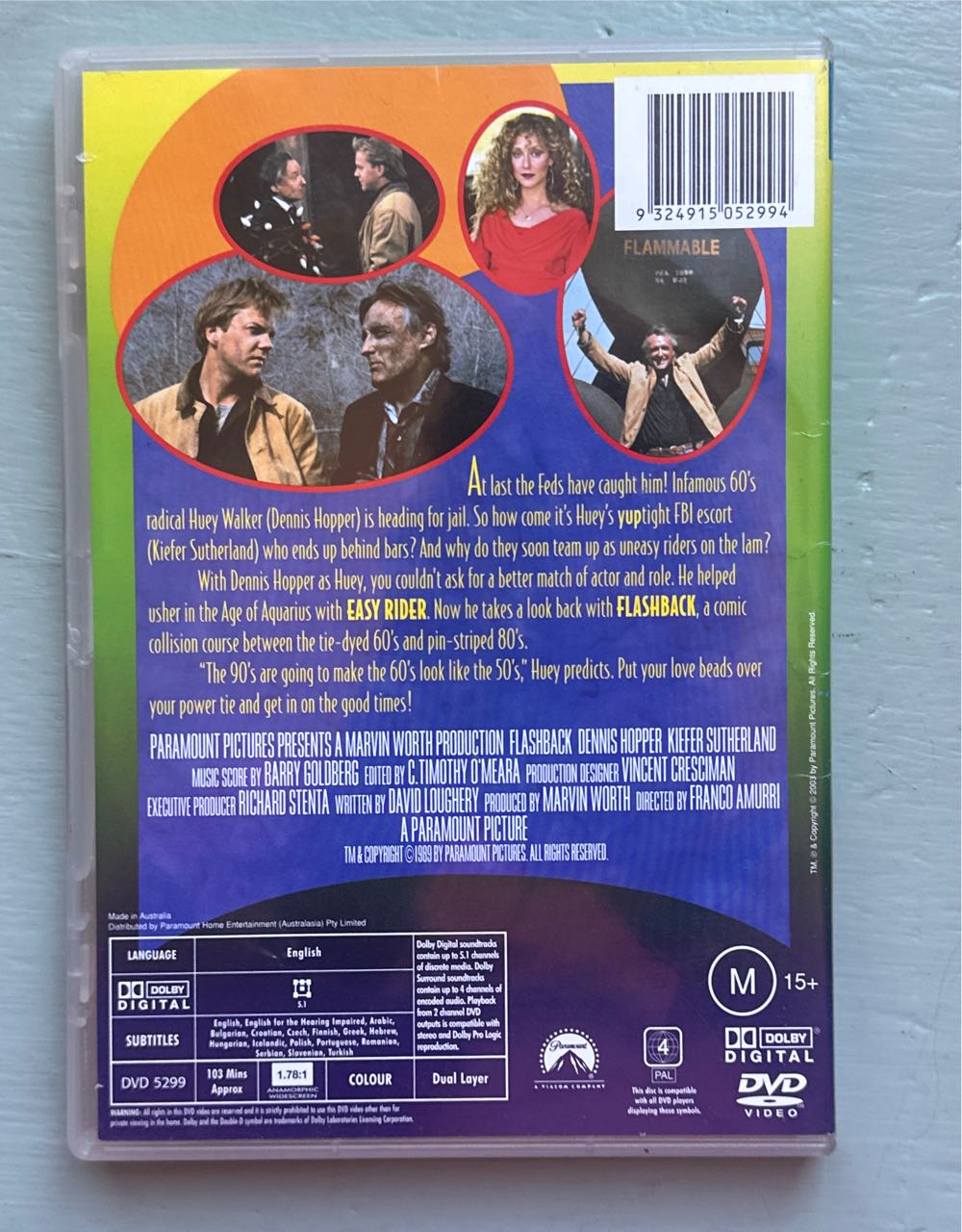 Flashback (1990) DVD DVD movie collectible [Barcode 9324915052994] - Main Image 2