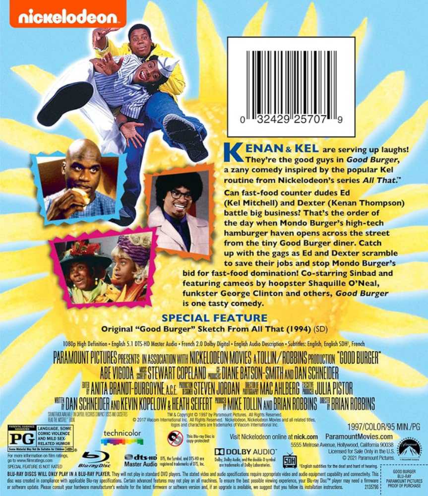 Good Burger* DVD movie collectible [Barcode 097363355274] - Main Image 4