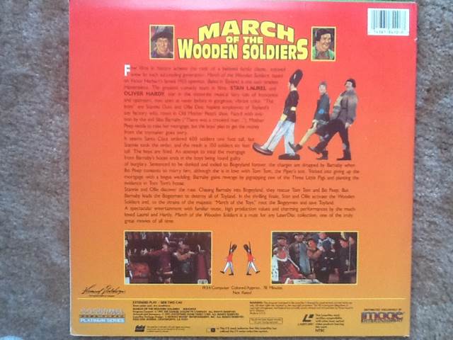 March Of The Wooden Soldiers Laser Disc movie collectible [Barcode 014381842067] - Main Image 2