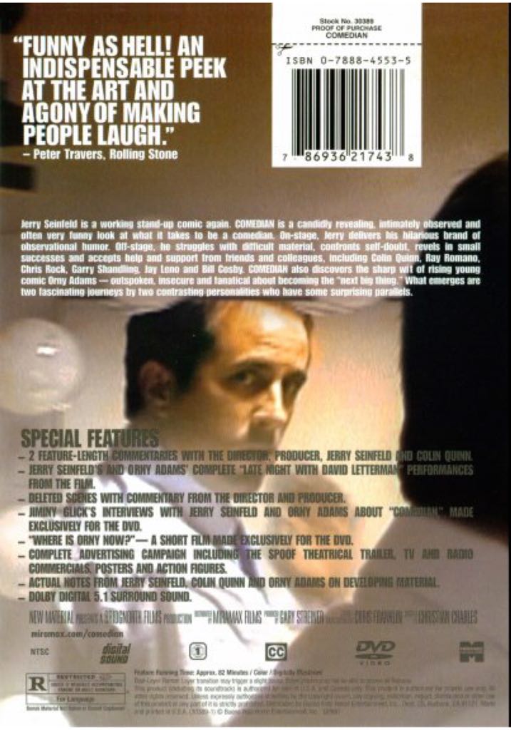 Comedian DVD movie collectible [Barcode 065935147022] - Main Image 2