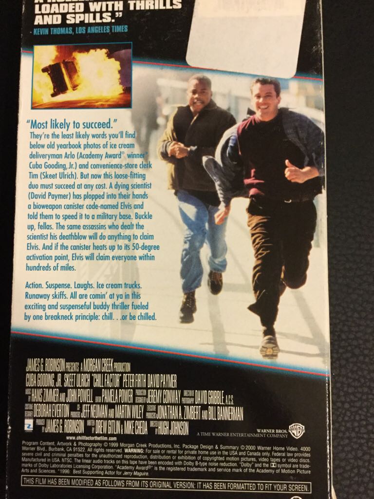 Chill Factor VHS movie collectible [Barcode 085391804635] - Main Image 2