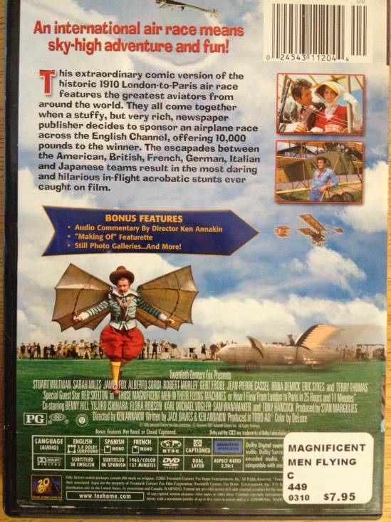 Those Magnificent Men in Their Flying Machines DVD movie collectible - Main Image 2