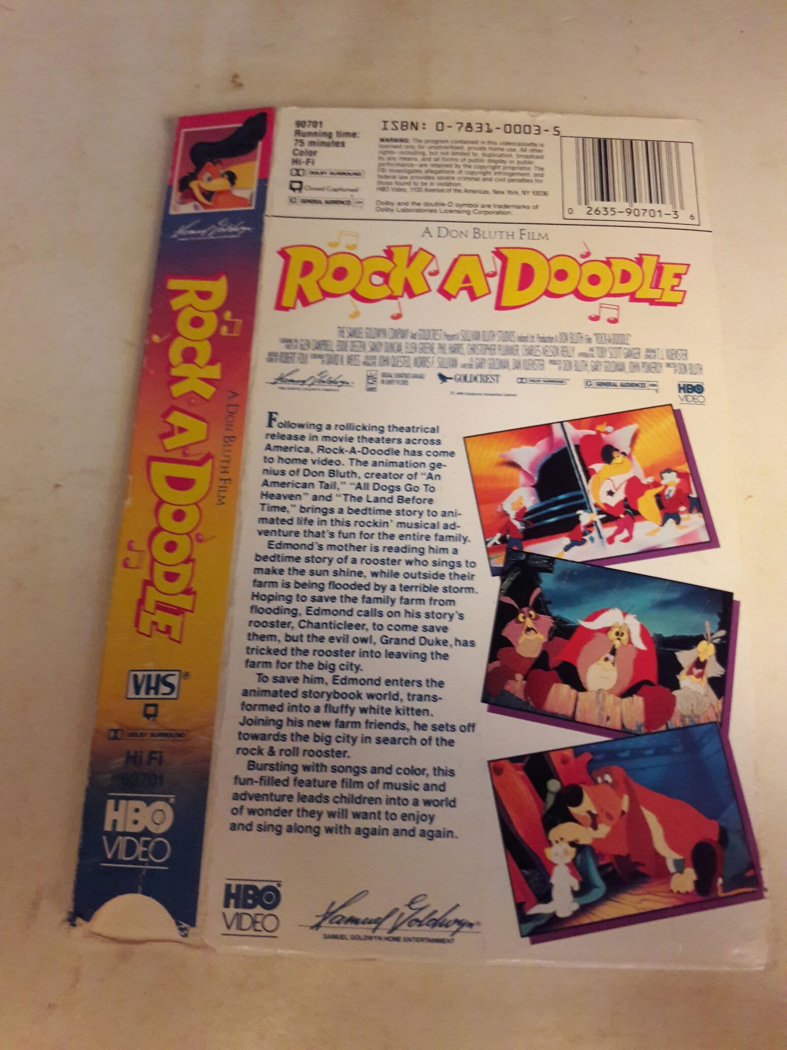 Rock-A-Doodle DVD movie collectible [Barcode 026359070136] - Main Image 2