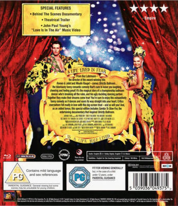 Strictly Ballroom DVD movie collectible [Barcode 5039036049375] - Main Image 2