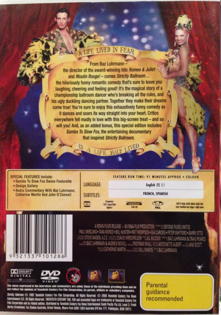 Strictly Ballroom Video CD movie collectible [Barcode 9321337101286] - Main Image 2