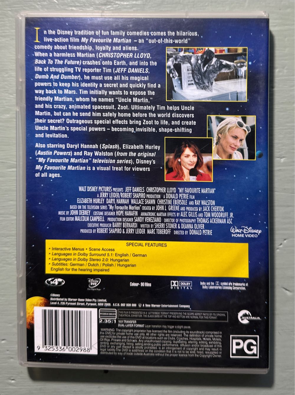 My Favorite Martian (1999) DVD DVD movie collectible [Barcode 9325336002988] - Main Image 2