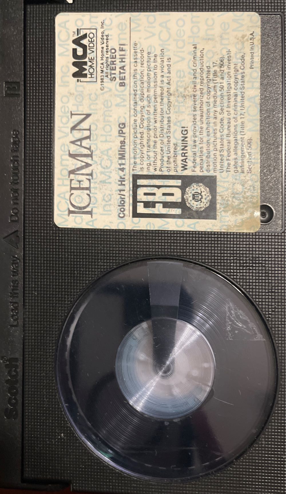 Iceman Betamax movie collectible [Barcode 9344256000621] - Main Image 3