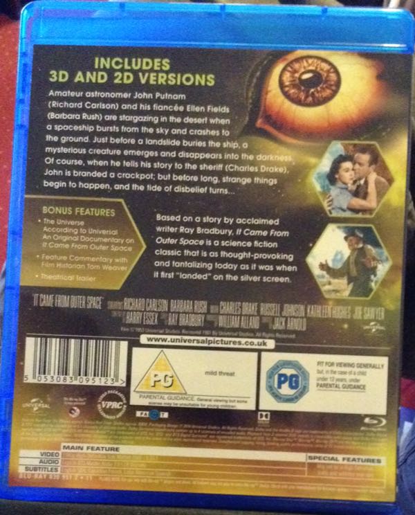 It Came From Outer Space Blu-ray movie collectible [Barcode 5053083095123] - Main Image 2