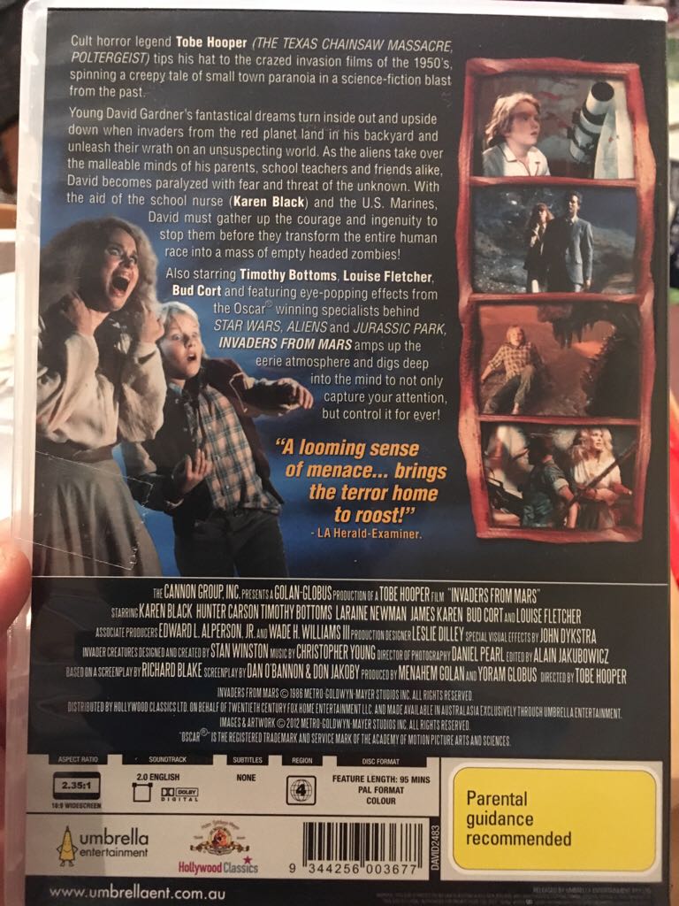 Strange Invaders From Mars DVD movie collectible [Barcode 9344256003677] - Main Image 2