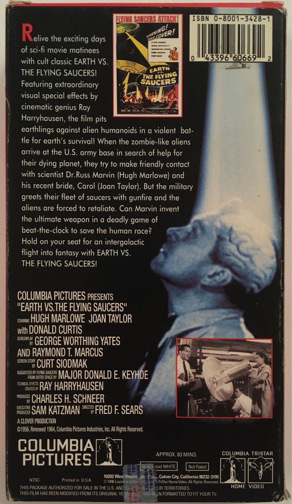 Earth Vs. the Flying Saucers VHS movie collectible [Barcode 043396606692] - Main Image 2