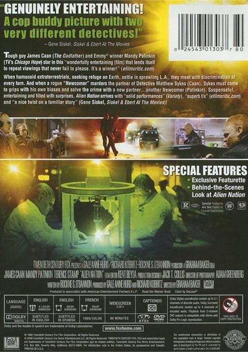 Alien Nation DVD movie collectible [Barcode 024543817703] - Main Image 2