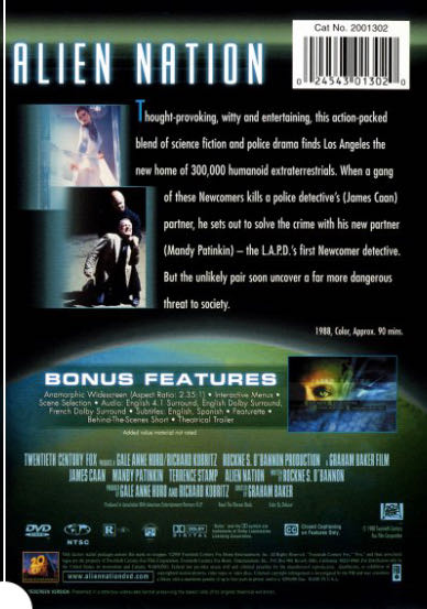 Alien Nation DVD movie collectible [Barcode 8420266993519] - Main Image 2