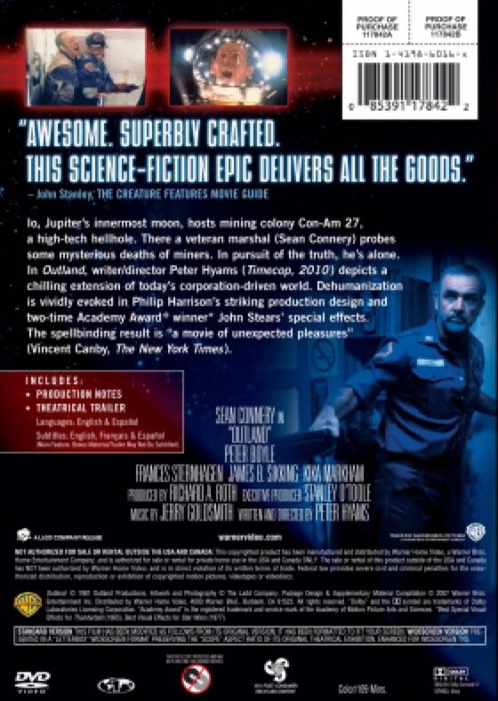 Outland Fandango at Home movie collectible [Barcode 7321921149887] - Main Image 2